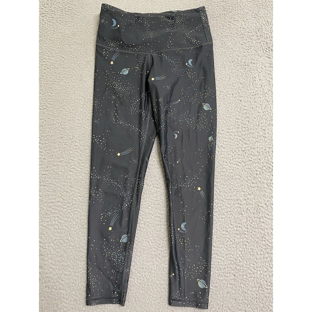 Victoria's Secret Sport Gray Galaxy/Moon/Stars Leggings Size Small High Rise
